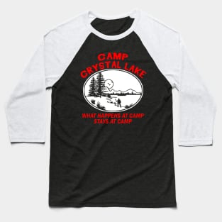 Camp Crystal Lake - Horror Movie Scene Baseball T-Shirt